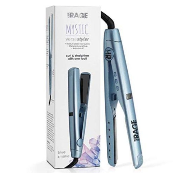 Hair Rage VersaStyler Hair Straightener Curling Iron 1-Inch Titanium Flat Iron - Picture 1 of 9
